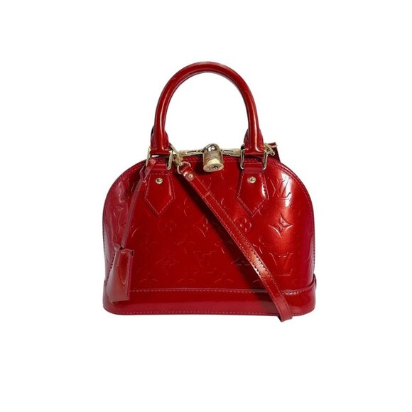 LOUIS VUITTON Red Monogram Alma Bag - Picture 1 of 16